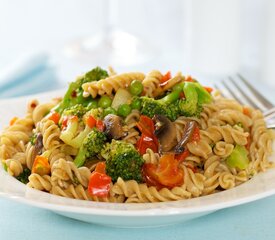 Fusilli Verde with Broccoli and Red Bell Pepper