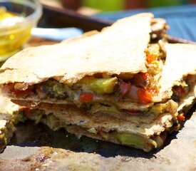 Yummy Broccoli and Mushroom Quesadillas