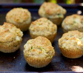 Carrot, Zucchini, Dill-Cheddar Muffins