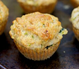 Carrot, Zucchini, Dill-Cheddar Muffins