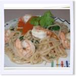 Stir-fry Shrimp, Vegetables with Noodles