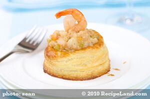 Creamed Shrimp Filling (for Vol-au-Vent or Bouchées)