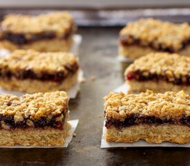 Oatmeal Raspberry Bar Cookies (Healthier Version)