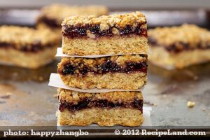 Oatmeal Raspberry Bar Cookies (Healthier Version)