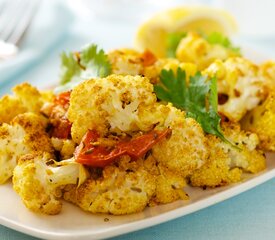 Roasted Spiced Cauliflower with Tomatoes