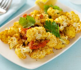 Roasted Spiced Cauliflower with Tomatoes