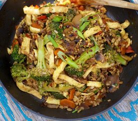 Fried Rice with Broccoli and Egg