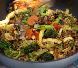 Fried Rice with Broccoli and Egg