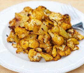 Roasted Curried Cauliflower