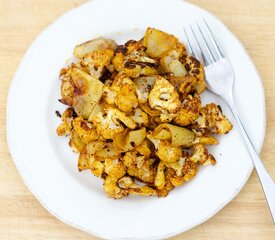 Roasted Curried Cauliflower