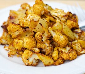 Roasted Curried Cauliflower