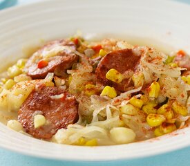 Fresh Corn and Polish Sausage Chowder