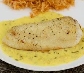 Tilapia with Orange Tarragon Sauce for Two