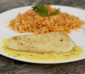 Tilapia with Orange Tarragon Sauce for Two