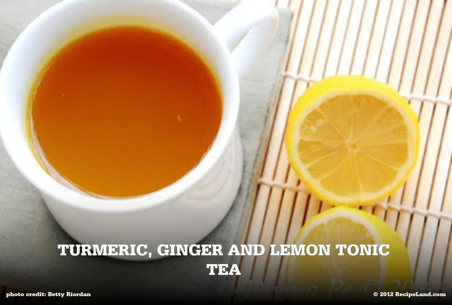 Turmeric, Lemon, Ginger tea tonic