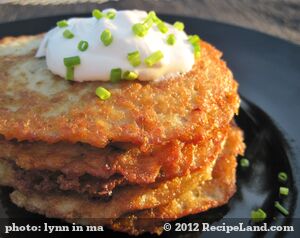 Golden Potato Pancakes recipe