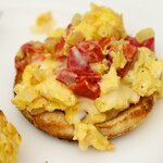 Roasted Red Pepper and Egg McMuffins for Two
