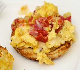 Roasted Red Pepper and Egg McMuffins for Two