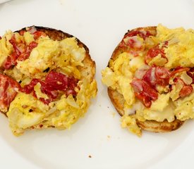 Roasted Red Pepper and Egg McMuffins for Two