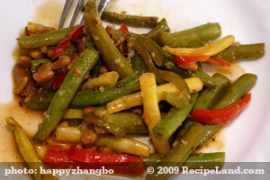 Balsamic Green Beans and Pepper