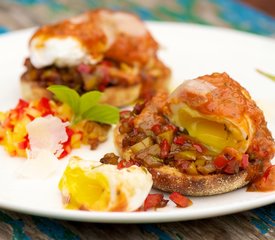 Eggs with Peppers and Tomato Cream