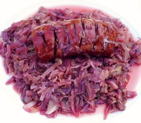 Crockpot Sausage and Cabbage