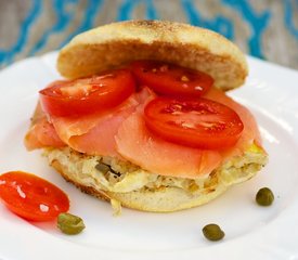 Egg and Salmon Sandwich