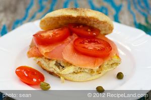 Egg and Salmon Sandwich recipe