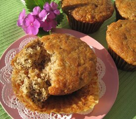 Banana Yogurt Nut Muffins