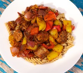 Penne with Peppers and Sausage