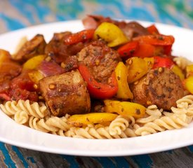 Penne with Peppers and Sausage