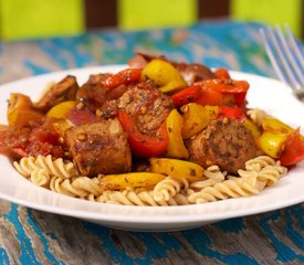 Penne with Peppers and Sausage