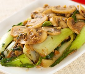 Bok Choy and Mushroom Stir-Fry