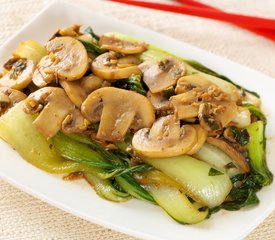 Bok Choy and Mushroom Stir-Fry