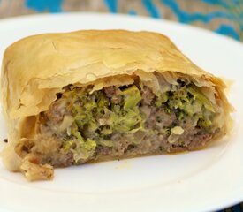 Beef Broccoli Strudel