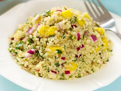 Mango, Jalapeno and Basil Quinoa Salad