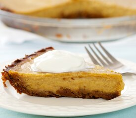 Pumpkin Pie with Gingersnap Crust