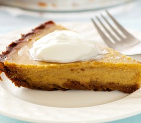 Pumpkin Pie with Gingersnap Crust