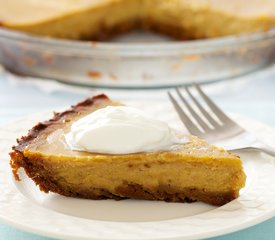 Pumpkin Pie with Gingersnap Crust