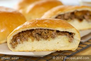 Runsas (German Beef and Cabbage Buns with Cheese)