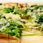 Broccoli Rabe, Potato and Rosemary Pizza