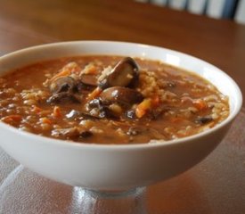 Mushroom Tomato Barley Soup