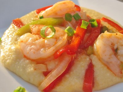 Sauteed Shrimp with Grits