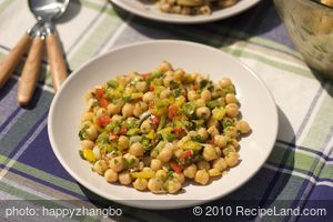 Cumin Spiced Chick-Pea Salad with Bell Pepper  recipe