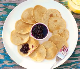 Swedish Pancakes with Berry-Cardamom Topping