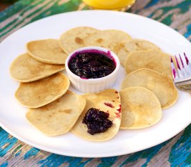 Swedish Pancakes with Berry-Cardamom Topping