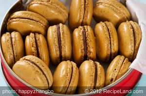Coffee and Chocolate Ganache Macarons 