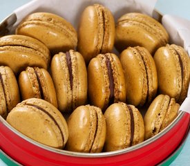 Coffee and Chocolate Ganache Macarons 