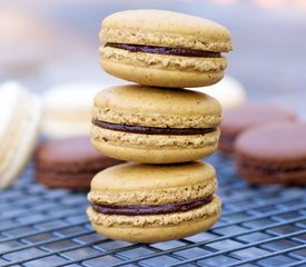 Coffee and Chocolate Ganache Macarons 