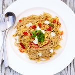 Creamy Sweet Potato and Red Pepper Pasta